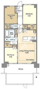 ドゥーエ町屋 104 間取り図