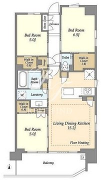 ドゥーエ町屋 709 間取り図