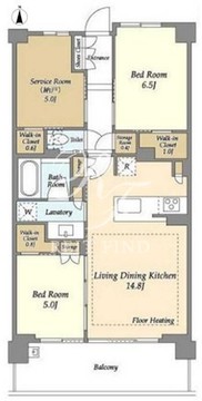 ドゥーエ町屋 706 間取り図