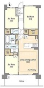 ドゥーエ町屋 708 間取り図
