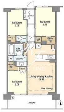 ドゥーエ町屋 704 間取り図