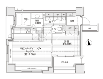 ドゥーエ銀座イースト1 202 間取り図