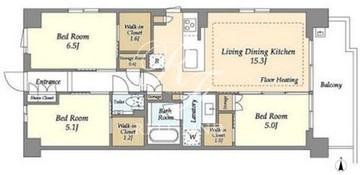 ドゥーエ町屋 316 間取り図