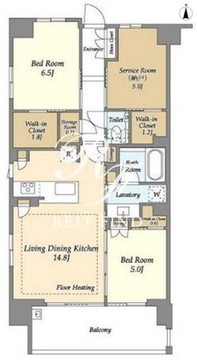 ドゥーエ町屋 503 間取り図