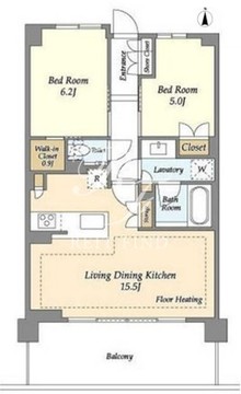 ドゥーエ町屋 806 間取り図