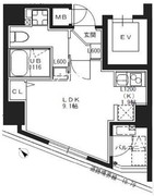 エスレジデンス池袋ノルテ 301 間取り図