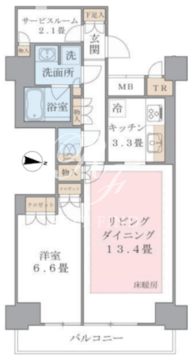 ブリリアイスト東雲キャナルコート 1227 間取り図