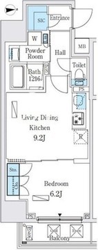 ジオエント本郷三丁目 604 間取り図