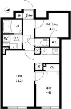 コンポジット千駄木ヒルトップ 102 間取り図