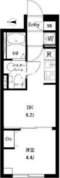コンポジット千駄木ヒルトップ 203 間取り図