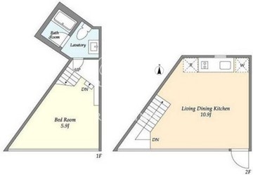 神宮前マンション 304 間取り図