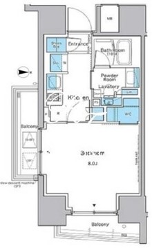 ルフォンプログレ品川戸越 1003 間取り図