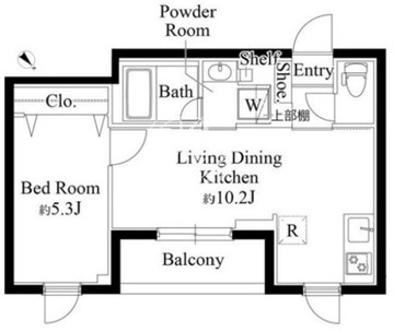 ラペルラ市谷砂土原町 201 間取り図