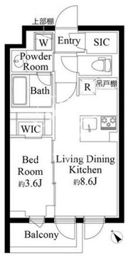 ラペルラ市谷砂土原町 307 間取り図
