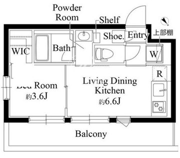 ラペルラ市谷砂土原町 403 間取り図