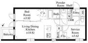 ラペルラ市谷砂土原町 404 間取り図