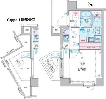 ジェノヴィア椎名町 101 間取り図