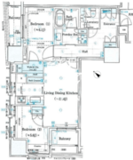 ミレアコート銀座プレミア 303 間取り図