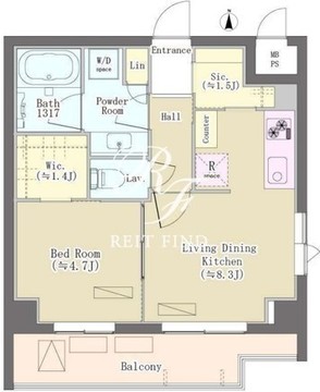 パークレジデンス三軒茶屋 304 間取り図