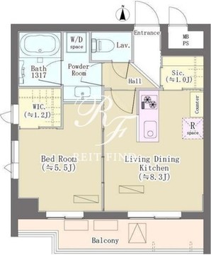パークレジデンス三軒茶屋 203 間取り図