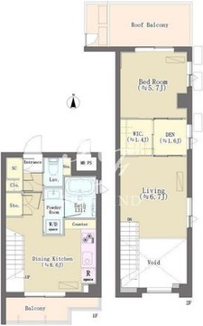 パークレジデンス三軒茶屋 404 間取り図