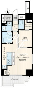 ログ浅草ウエスト 1202 間取り図