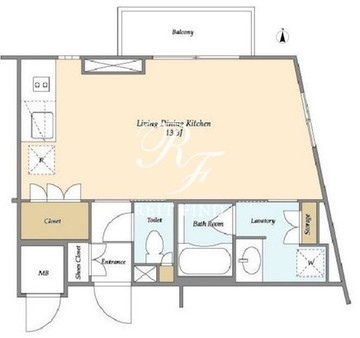 アパートメンツ駒沢大学 203 間取り図