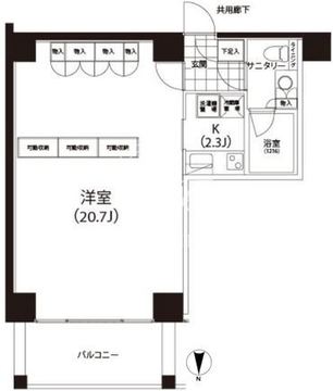 クイズ恵比寿 516 間取り図