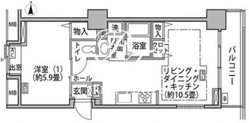 東雲キャナルコートCODAN 18-813 間取り図