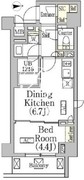 レジディア高田馬場 205 間取り図