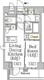 レジディア高田馬場 201 間取り図