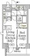 レジディア高田馬場 401 間取り図