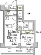 テラス高田馬場ウエスト 603 間取り図