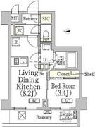 レジディア高田馬場 506 間取り図