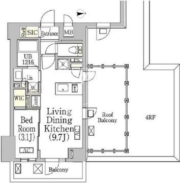 テラス高田馬場ウエスト 503 間取り図