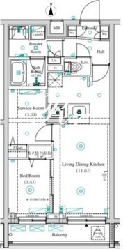 アンベリール墨田2 307 間取り図