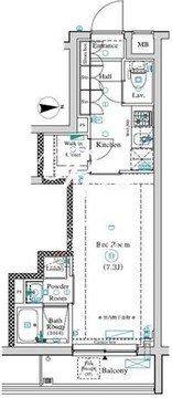 アンベリール墨田2 203 間取り図