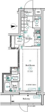 アンベリール墨田2 101 間取り図