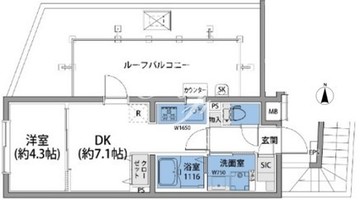 ラヴィエール戸越公園 501 間取り図