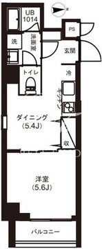 レピュア両国レジデンス 101 間取り図