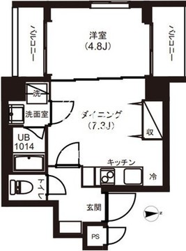 レピュア両国レジデンス 503 間取り図