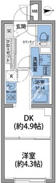ラヴィエール清澄リバーテラス 102 間取り図