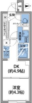 ラヴィエール清澄リバーテラス 302 間取り図