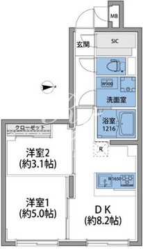 ラヴィエール清澄リバーテラス 402 間取り図