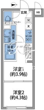 ラヴィエール清澄リバーテラス 304 間取り図
