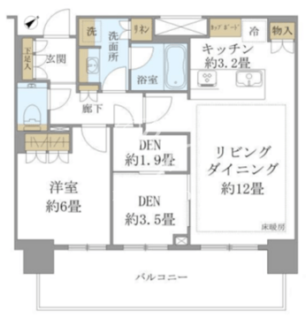 ブリリアタワー浜離宮 3008 間取り図