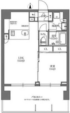 PRIME FORESHITA 602 間取り図