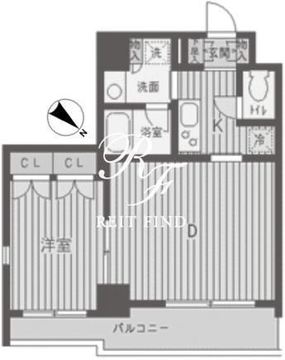 パークフラッツ渋谷代官山 401 間取り図