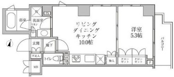 レジディア神楽坂2 203 間取り図