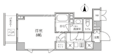 レジディア神楽坂2 207 間取り図